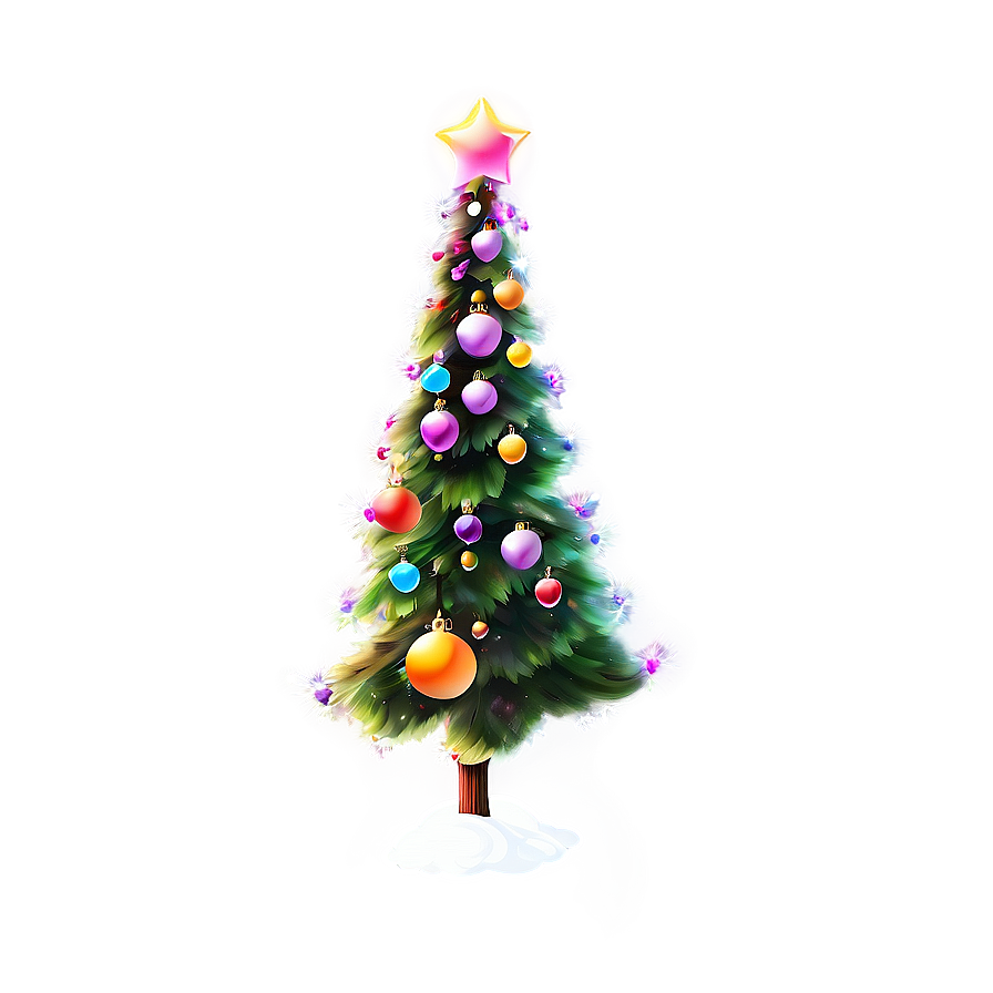 Colorful Christmas Tree Png Ibv