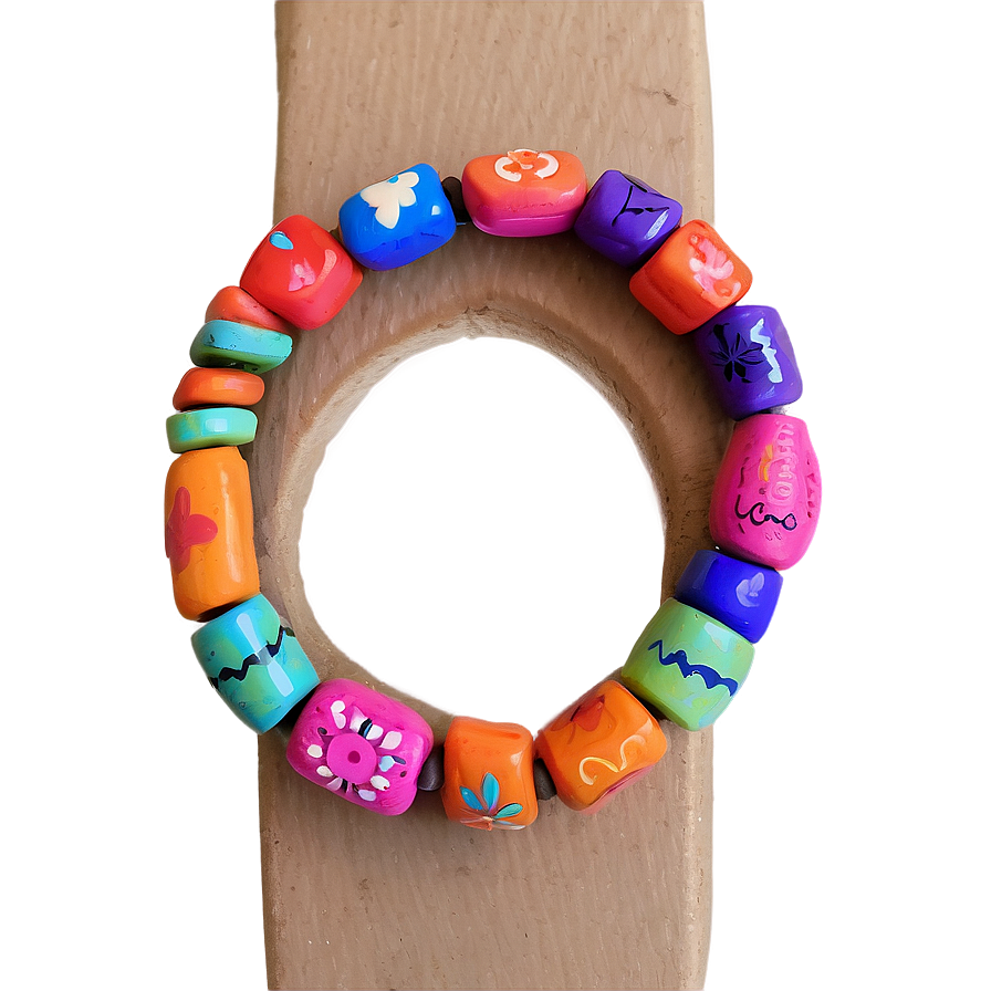 Colorful Clay Bracelets Png Lxi