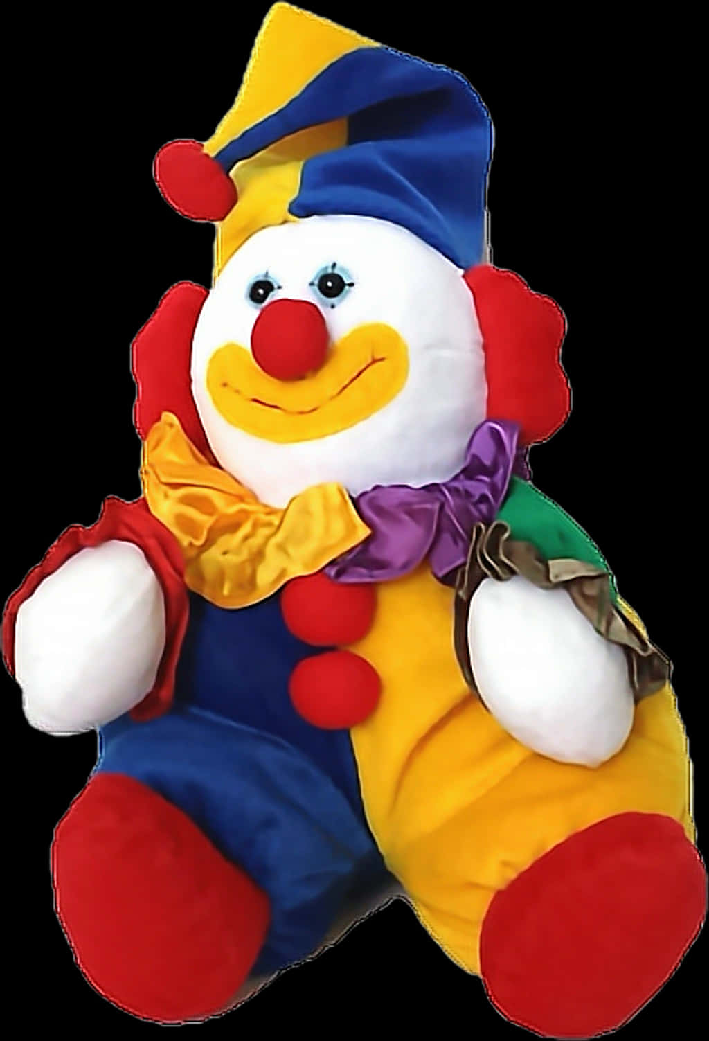 Colorful Clown Dollwith Red Nose.jpg