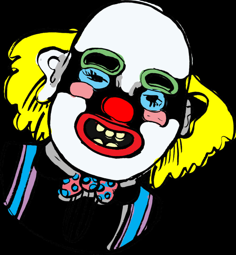 Colorful Clown Illustration