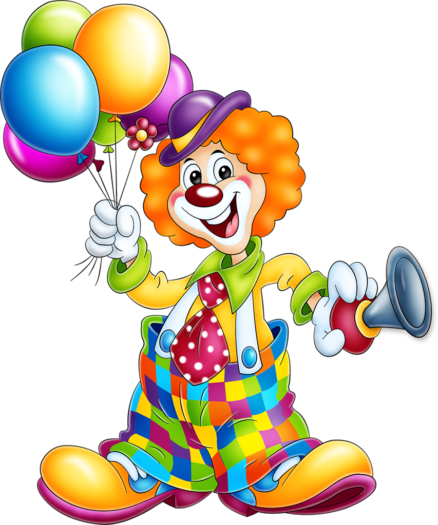 Clown Clipart Comic - Transparent Background Clown Clipart PNG with transparent background