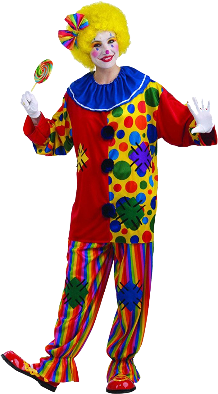 Colorful Clownwith Lollipop