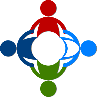 Colorful Community Graphic PNG with transparent background
