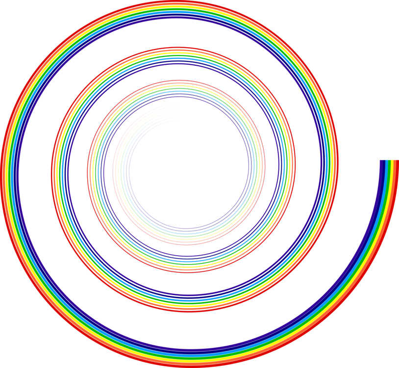 Colorful Concentric Spirals