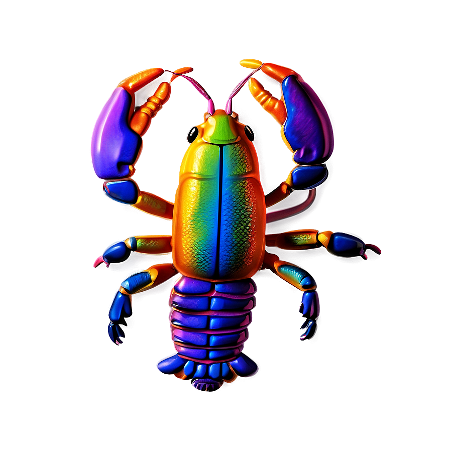 Colorful Crawfish Pattern Png Hqh