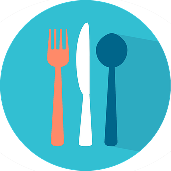 Colorful Cutlery Icon