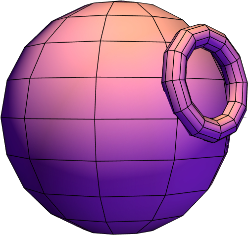 Colorful Death Star Rendering