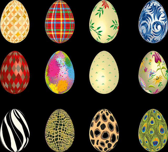 Easter Eggs Vector Png, Transparent Png PNG with transparent background