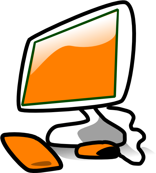 Colorful Desktop Computer Clipart