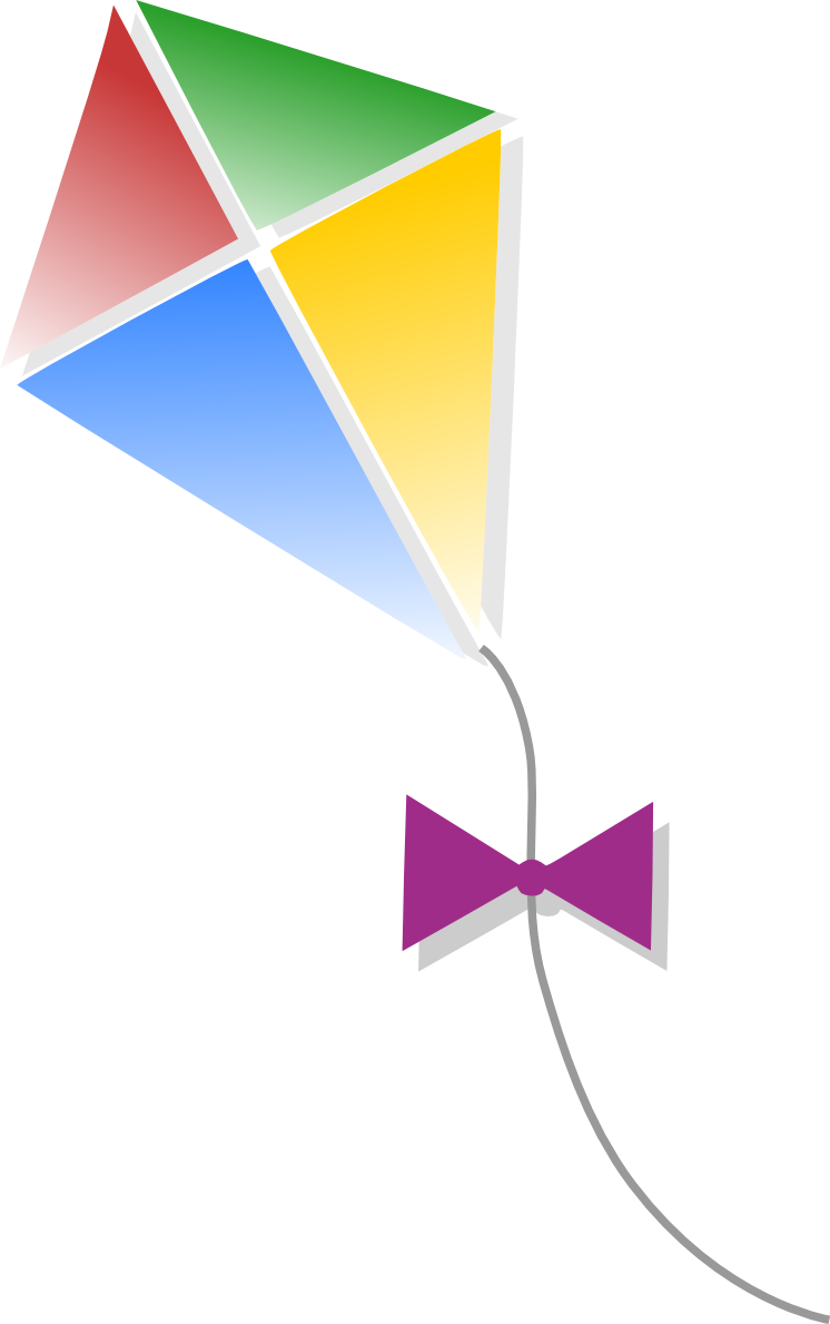 Colorful Diamond Kite Flying