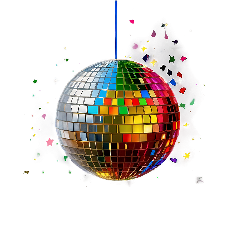 Colorful Disco Ball Sparkle