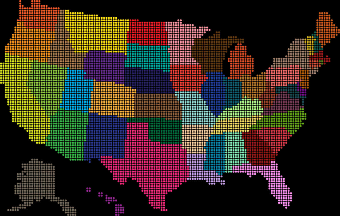 Art,area,line - United States Map Dots, HD Png Download PNG image with a transparent background, free high-resolution download