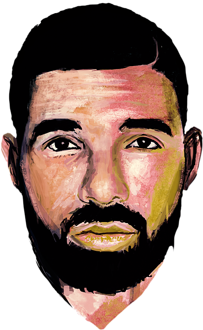 Colorful Drake Illustration PNG with transparent background