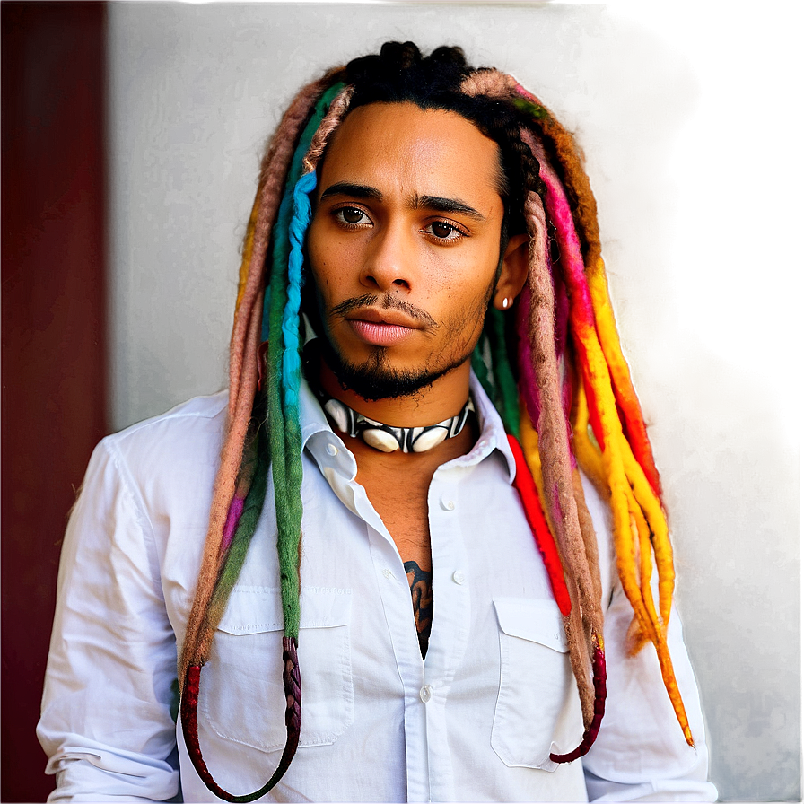 Colorful Dreads Ideas PNG 05242024 PNG with transparent background
