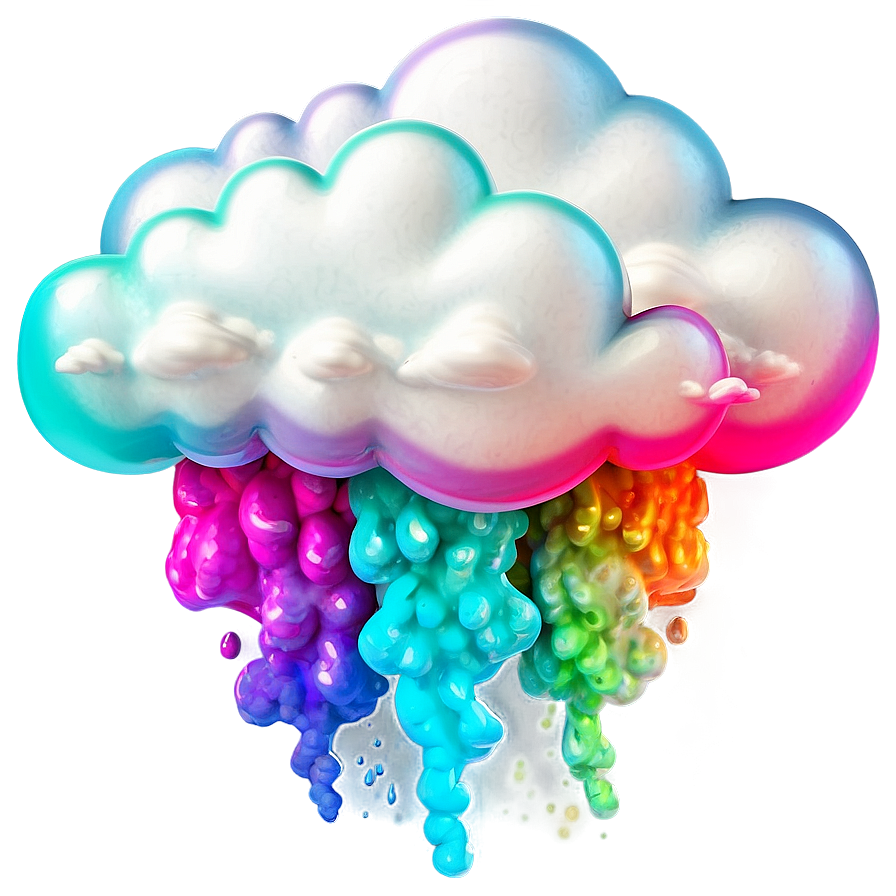 Colorful Dream Cloud Png Dfp42