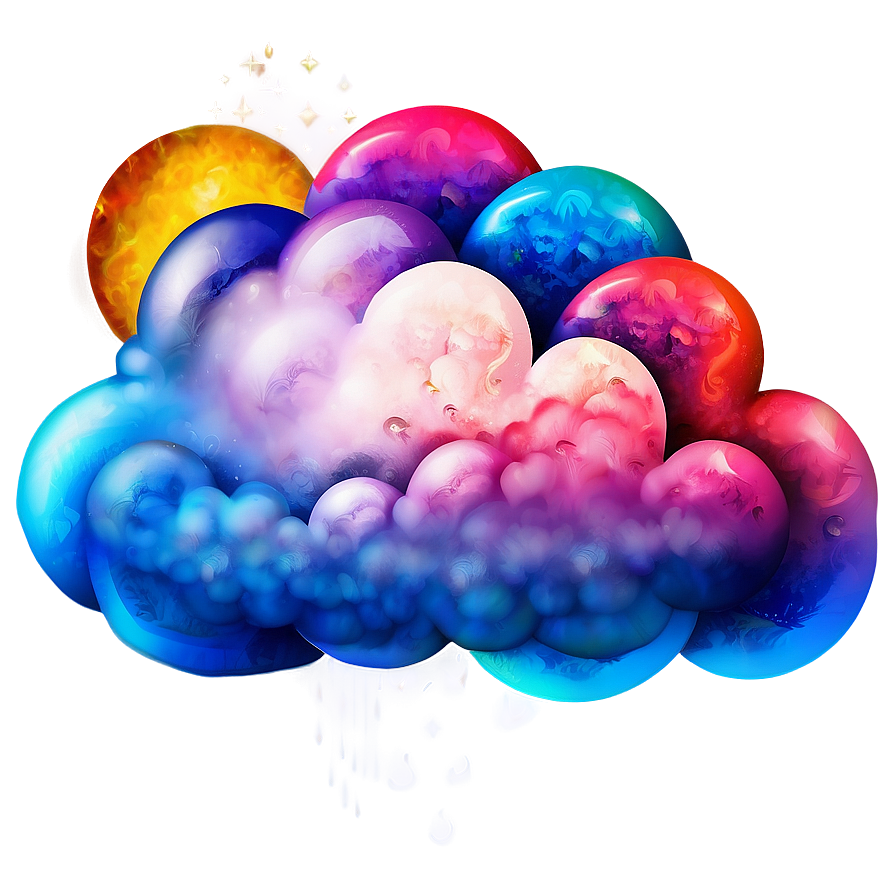 Colorful Dream Cloud Png Mcy84