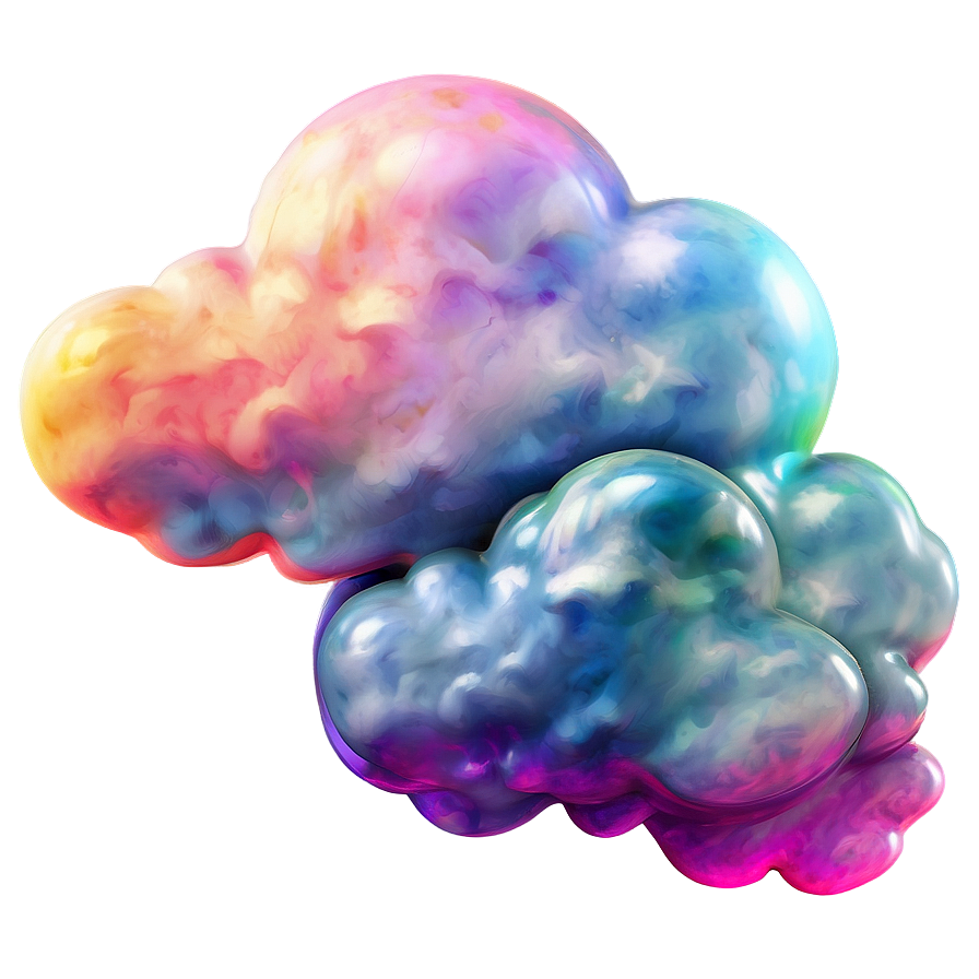 Colorful Dream Cloud Png Vvv