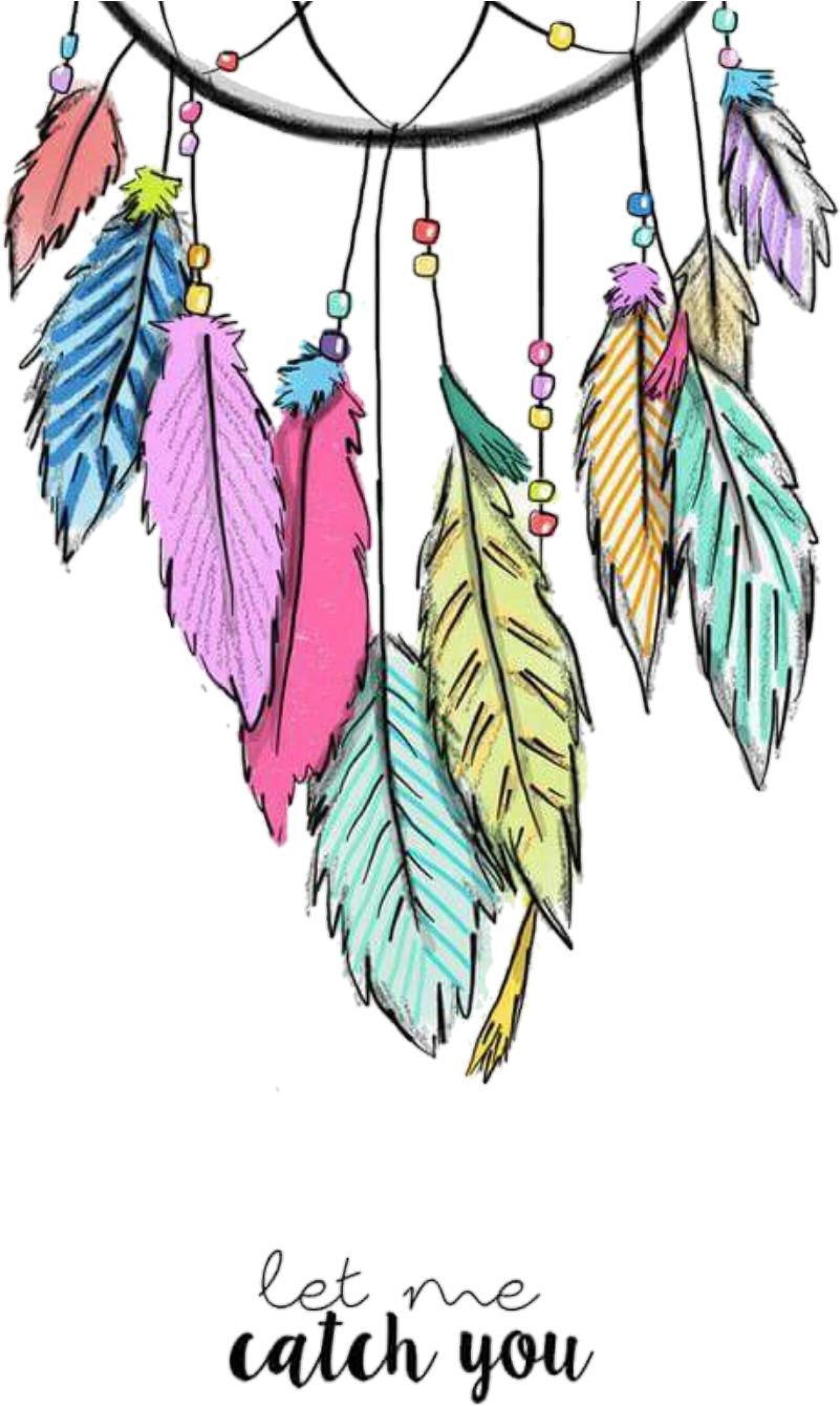 Colorful Dreamcatcher Artwork PNG with transparent background