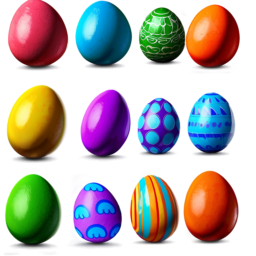 Colorful Easter Eggs Png Uet