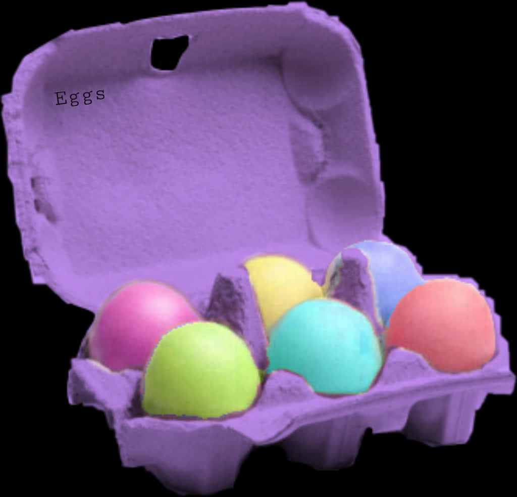 Colorful Easter Eggsin Carton