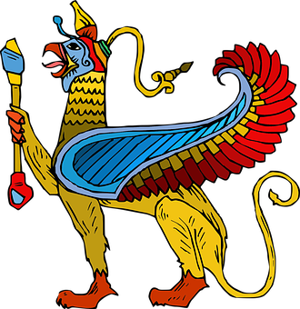 Colorful_ Egyptian_ God_ Anubis_ Illustration PNG image with a transparent background, free high-resolution download