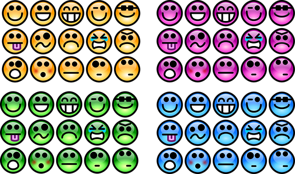 Colorful_ Emoji_ Collection PNG with transparent background