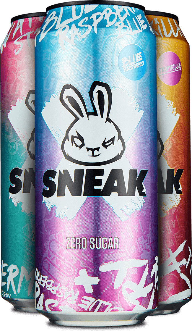 Colorful Energy Drink Cans Sneak Brand