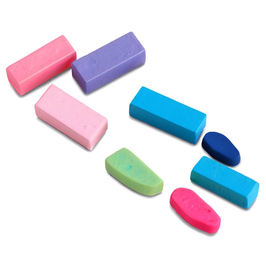 Colorful Erasers Png Iuw42