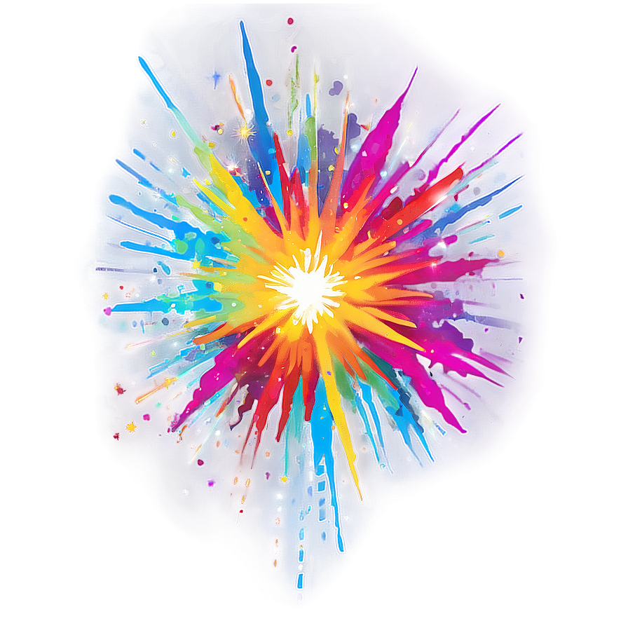 Colorful Explosion Transparent Png Artwork Tnh