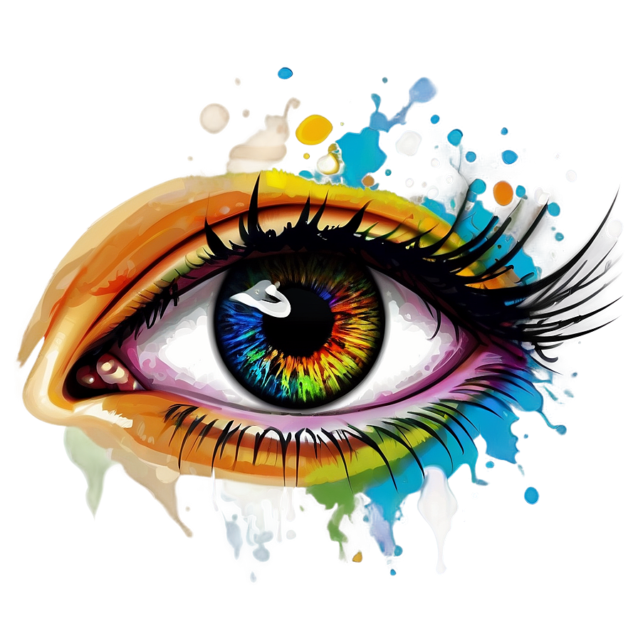 Colorful Eye Art Png Paq