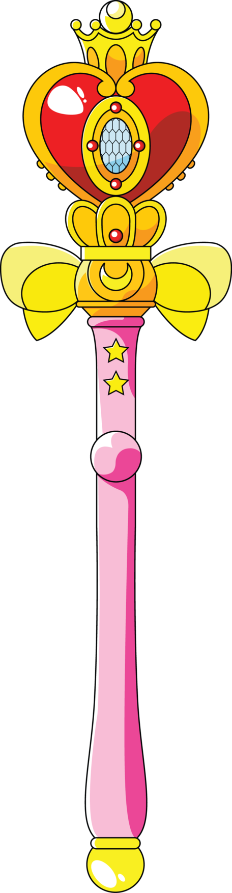 Spiral Heart Moon Rod By Sayurixsama-d506px0 - Transparent Sailor Moon Wand, HD Png Download PNG image with a transparent background, free high-resolution download