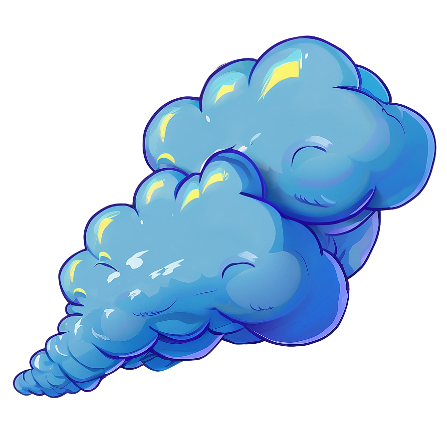 Colorful Fart Cloud Drawing Png Crs8