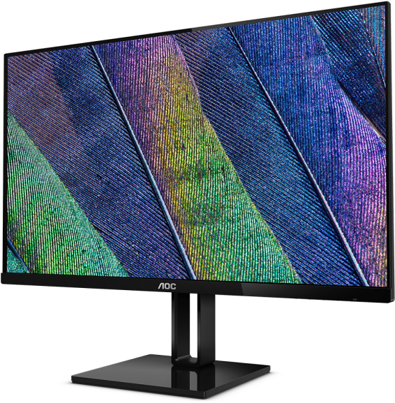 Colorful Feather Pattern Monitor PNG with transparent background