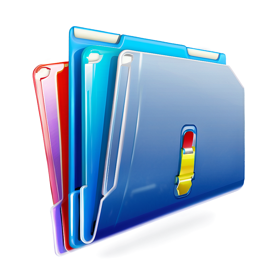 Colorful File Folder Png 22