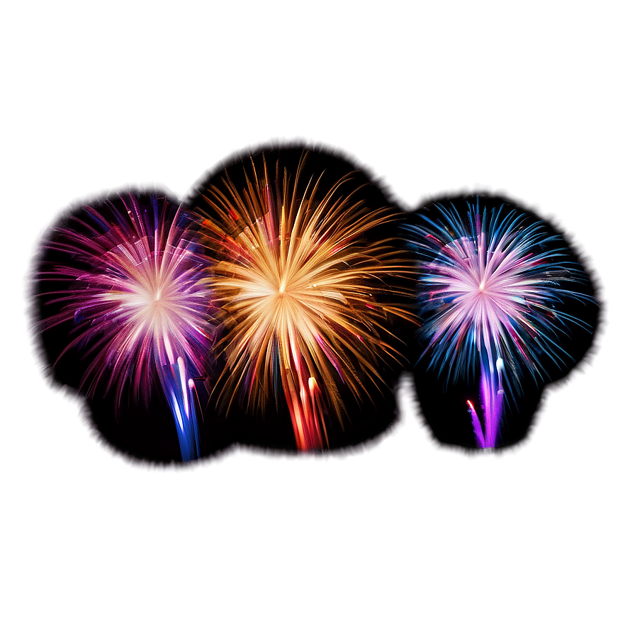 Colorful Fireworks Png Owb14