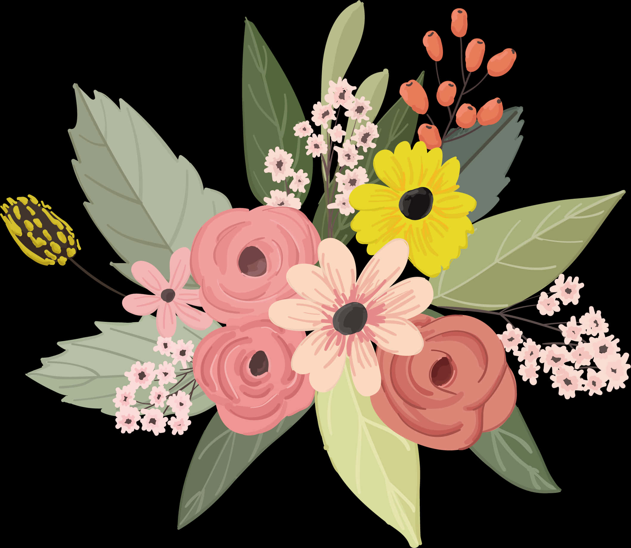 Flower Floral Design - Vector Flower Hd Watercolor, HD Png Download PNG with transparent background