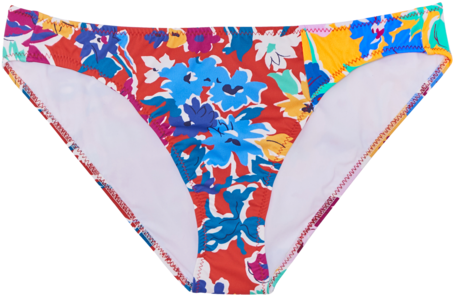 Enel Bikini Bottom Liberty Carmine & Soleil - California Waves Women's Rainbow Radio Strappy Bikini PNG image with a transparent background, free high-resolution download