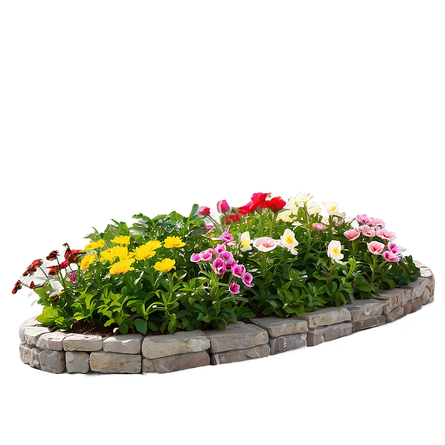 Colorful Flower Bed Png 46