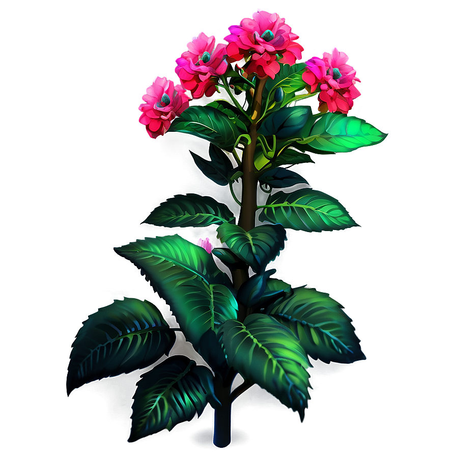 Colorful Flower Bush Png 40