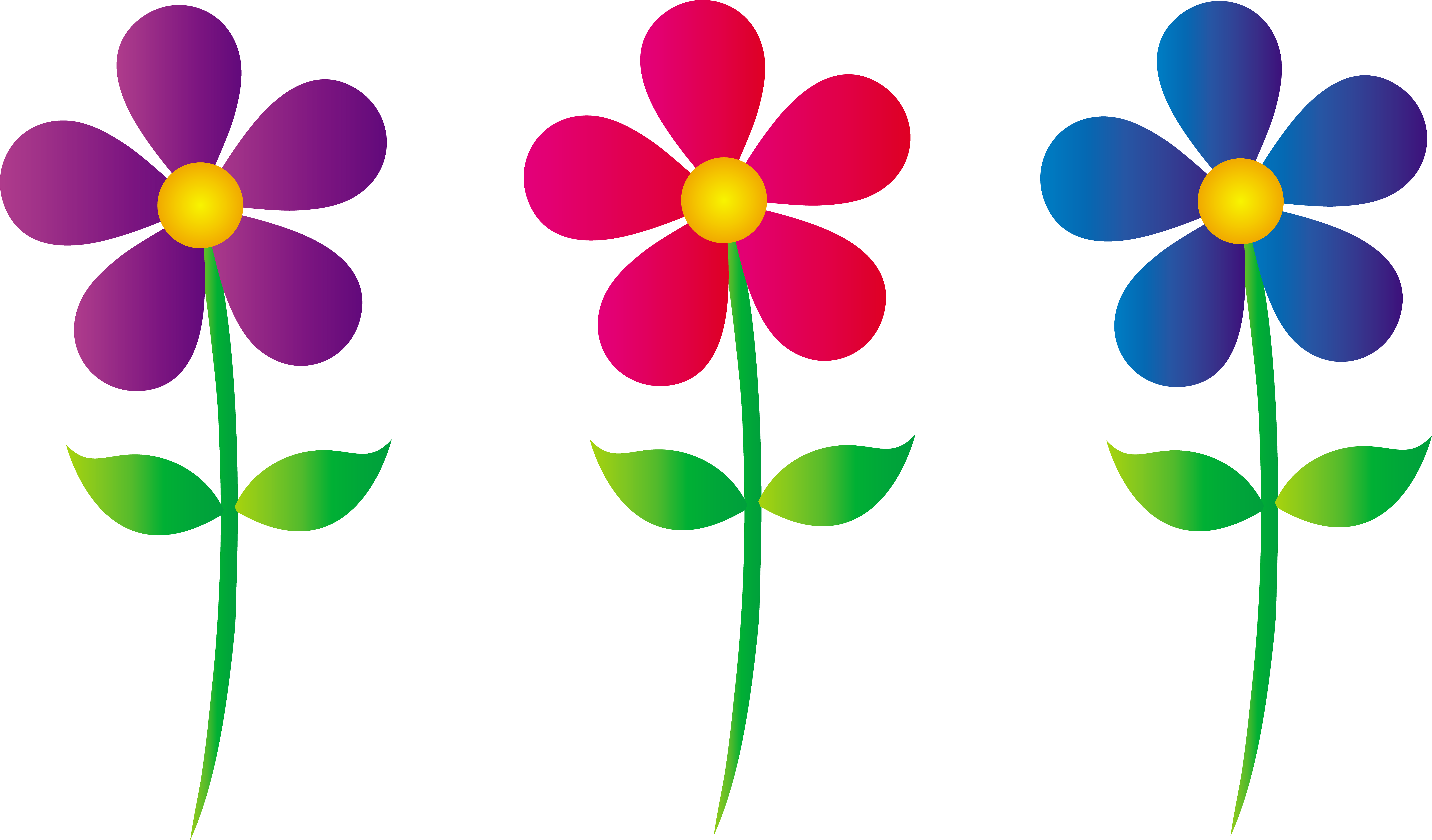 Clipart Spring Flowers Clipartlook - Transparent Background Flower Clipart, HD Png Download PNG image with a transparent background, free high-resolution download