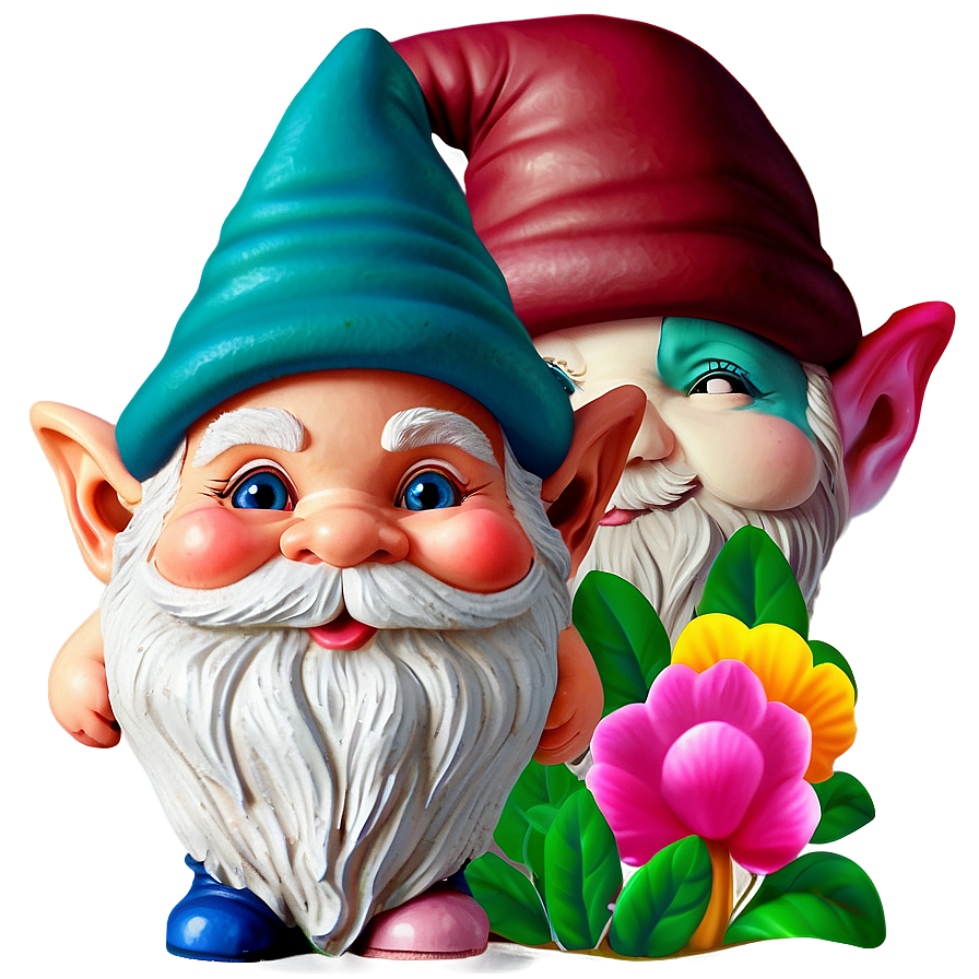 Colorful Garden Gnome Png Vef