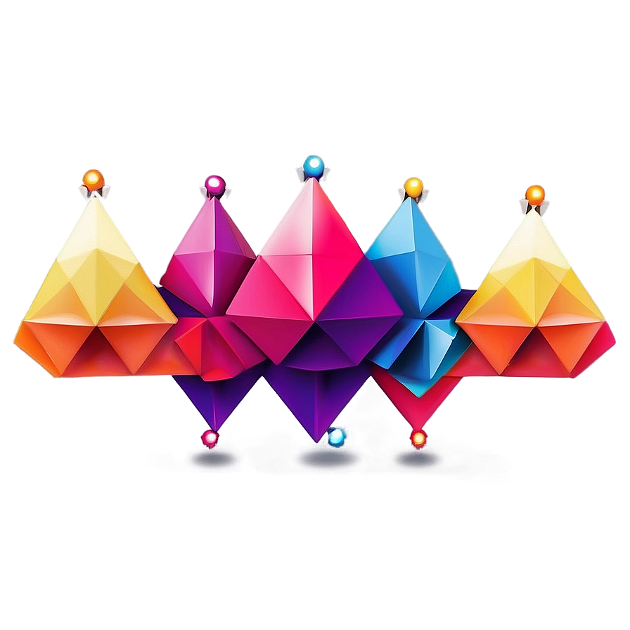 Colorful Geometric Art PNG auy PNG with transparent background