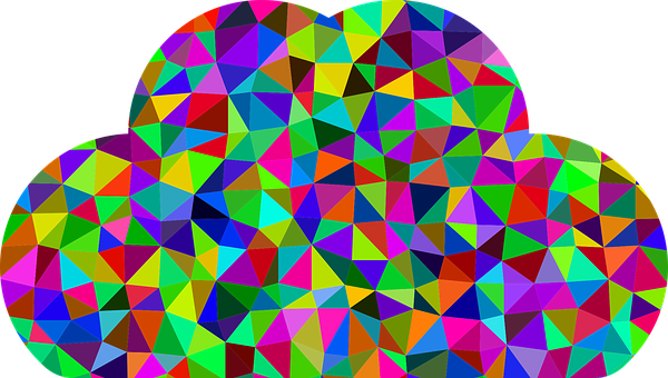 Colorful Geometric Cloud Pattern