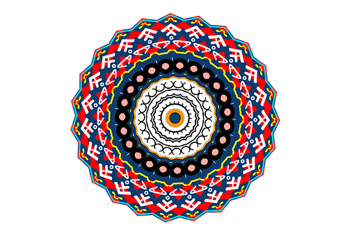 Colorful Geometric Mandala Art