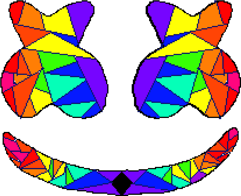 Rainbow Marshmello, HD Png Download PNG with transparent background