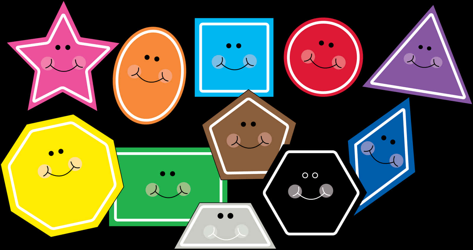 Basic Shapes Clipart - Math Shapes Clip Art, HD Png Download PNG with transparent background