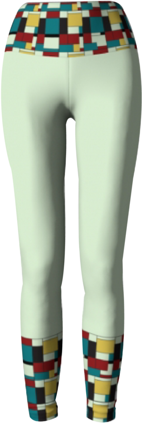 &nbsp - &nbsp - &nbsp - Beige Block Print &nbsp - &nbsp - Leggings, HD Png Download PNG with transparent background