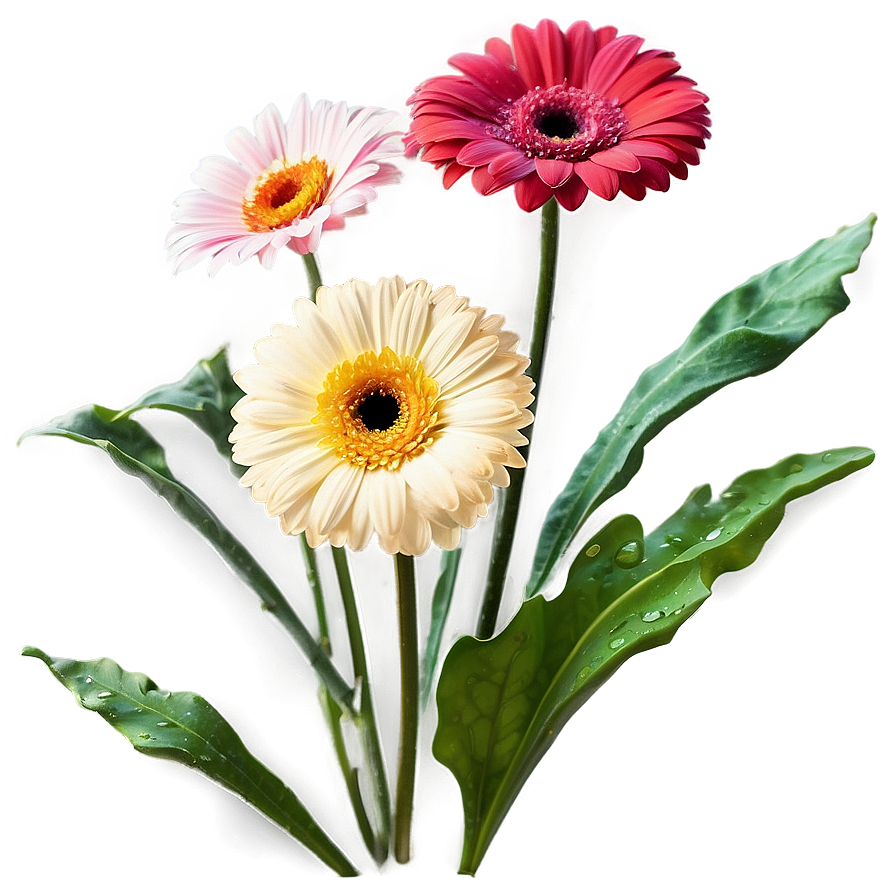 Colorful Gerbera Daisies Png Amk