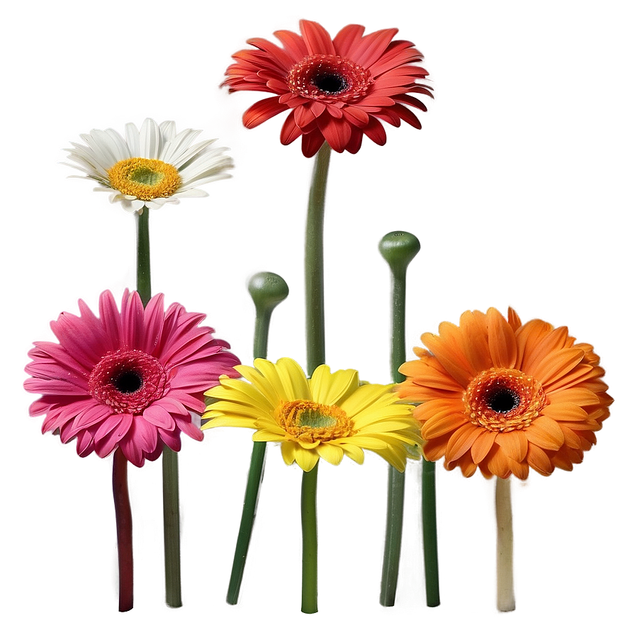 Colorful Gerbera Daisies Png Avi21