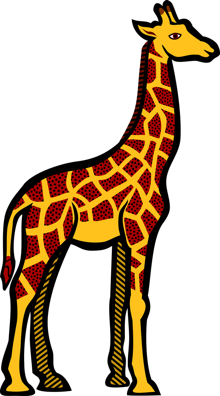 Colorful Giraffe Illustration